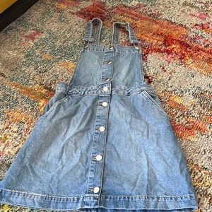H&M Divided Jean Overall Dress